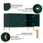 Buffet/Armoire d'appoint multimédia brillante à 3 portes — Salon moderne