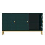 Buffet/Armoire d'appoint multimédia brillante à 3 portes — Salon moderne