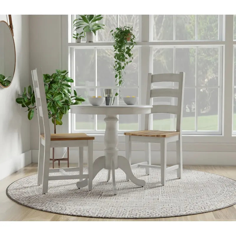 Table à manger ronde sur pied 30" — Table de salle à manger classique