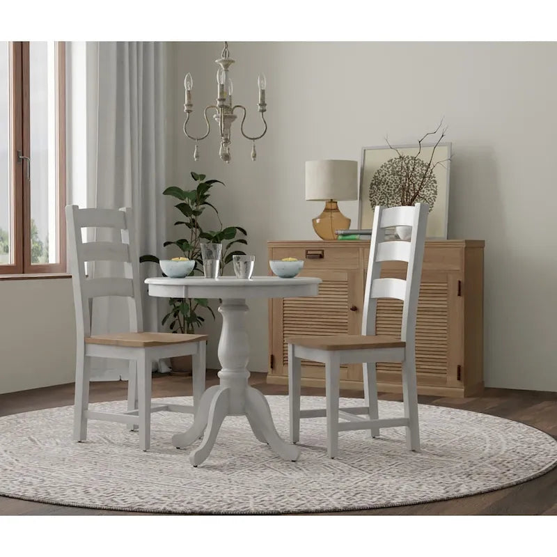 Table à manger ronde sur pied 30" — Table de salle à manger classique