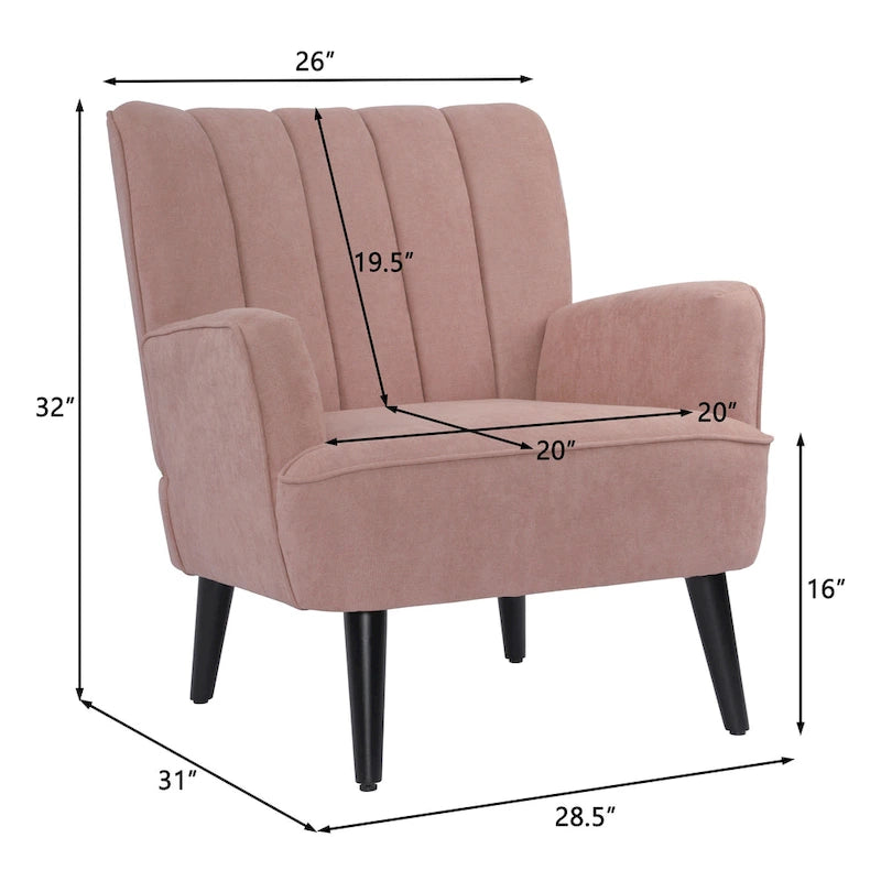 Fauteuil Confortable – Canapé Simple et Douillet pour Salon et Chambre à Coucher