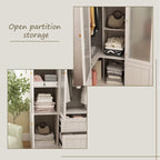 Grande armoire en verre dépoli — Rangement polyvalent