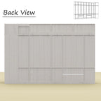 Grande armoire en verre dépoli — Rangement polyvalent