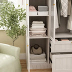 Grande armoire en verre dépoli — Rangement polyvalent
