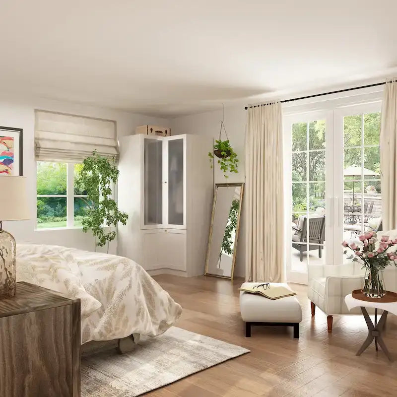 Grande armoire en verre dépoli — Rangement polyvalent