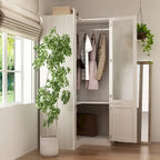 Grande armoire en verre dépoli — Rangement polyvalent