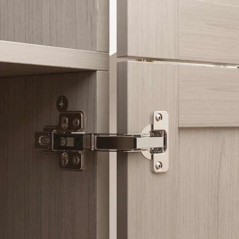 Grande armoire en verre dépoli — Rangement polyvalent