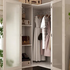 Grande armoire en verre dépoli — Rangement polyvalent