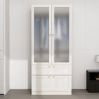 Grande armoire en verre dépoli — Rangement polyvalent