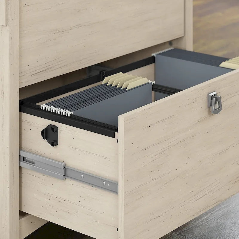 Classeur latéral blanc antique – Rangement pour bureau à domicile