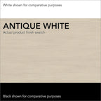 Classeur latéral blanc antique – Rangement pour bureau à domicile