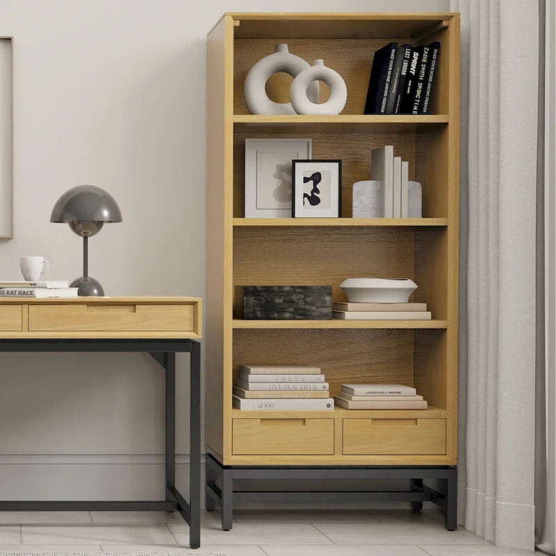 Bureau large industriel en bois massif 72" — Poste de travail pour bureau à domicile