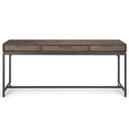 Bureau large industriel en bois massif 72" — Poste de travail pour bureau à domicile