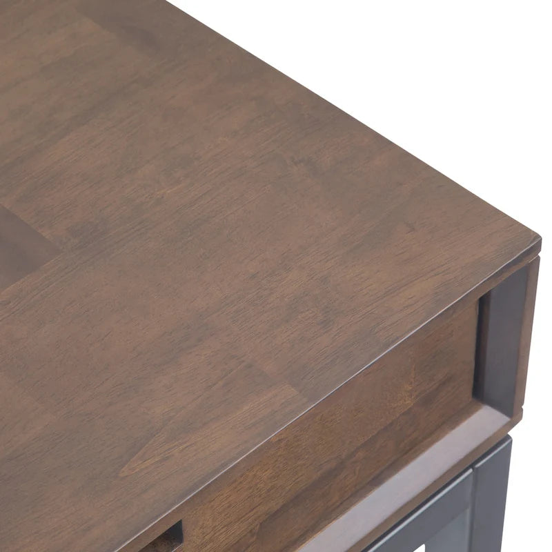 Bureau large industriel en bois massif 72" — Poste de travail pour bureau à domicile
