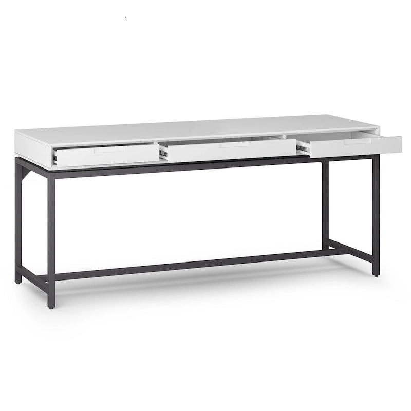 Bureau large industriel en bois massif 72" — Poste de travail pour bureau à domicile