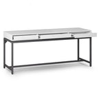 Bureau large industriel en bois massif 72" — Poste de travail pour bureau à domicile