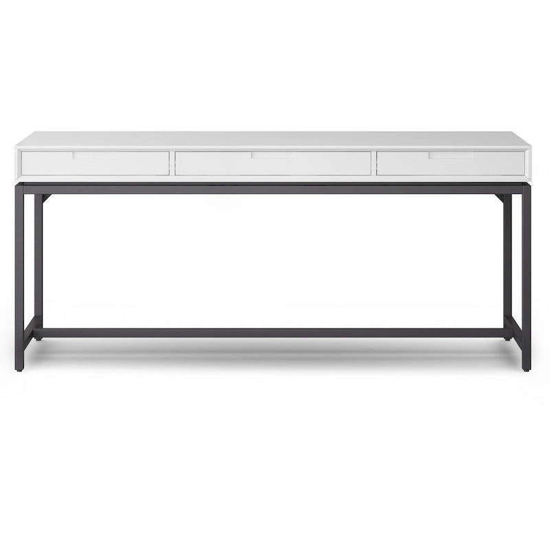 Bureau large industriel en bois massif 72" — Poste de travail pour bureau à domicile