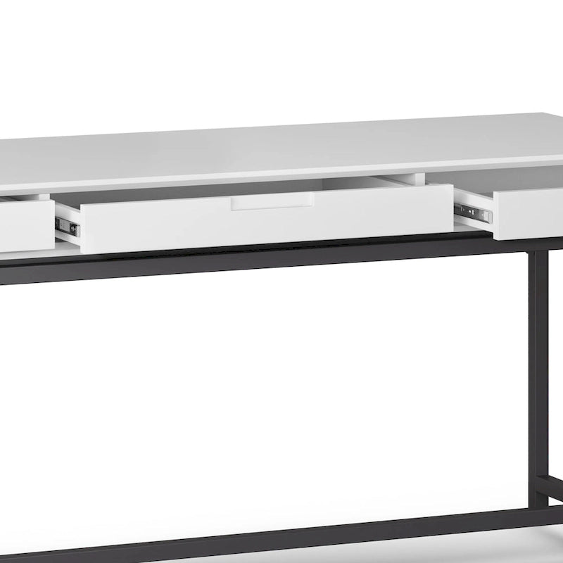 Bureau large industriel en bois massif 72" — Poste de travail pour bureau à domicile