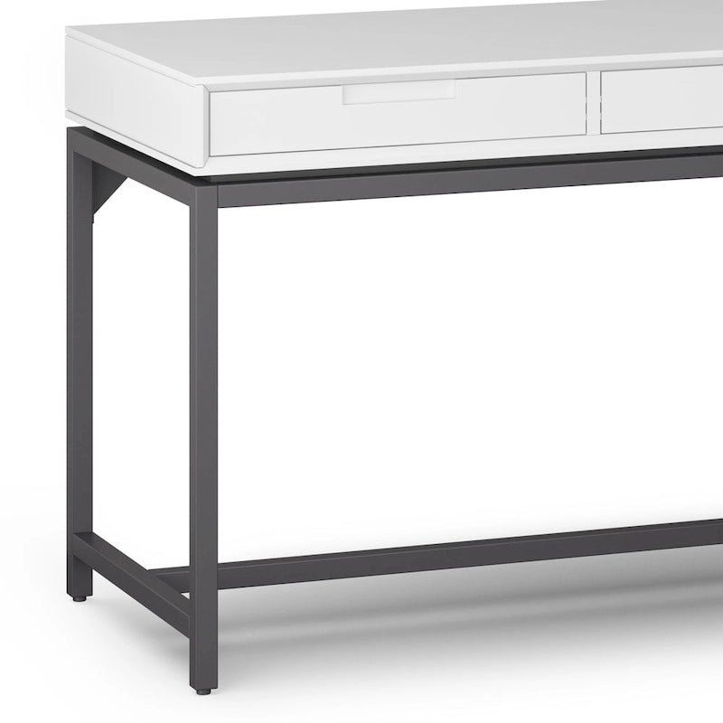 Bureau large industriel en bois massif 72" — Poste de travail pour bureau à domicile