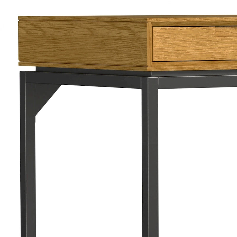 Bureau large industriel en bois massif 72" — Poste de travail pour bureau à domicile