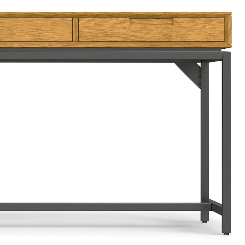 Bureau large industriel en bois massif 72" — Poste de travail pour bureau à domicile