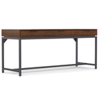 Bureau large industriel en bois massif 72" — Poste de travail pour bureau à domicile