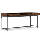 Bureau large industriel en bois massif 72" — Poste de travail pour bureau à domicile