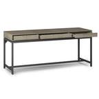 Bureau large industriel en bois massif 72" — Poste de travail pour bureau à domicile