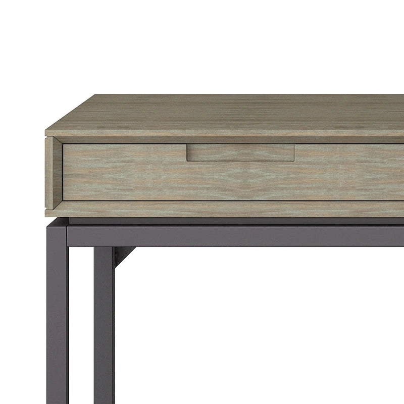 Bureau large industriel en bois massif 72" — Poste de travail pour bureau à domicile