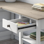 Bureau d'angle 60" avec rangements - Poste de travail pour bureau à domicile