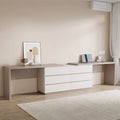 Bureau-commode de télétravail moderne extensible 366 cm — Poste de travail extra-large