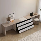 Bureau-commode de télétravail moderne extensible 366 cm — Poste de travail extra-large