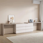 Bureau-commode de télétravail moderne extensible 366 cm — Poste de travail extra-large