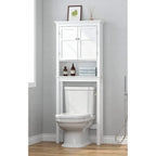 Meuble de rangement de salle de bain sur toilettes avec étagères réglables