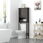 Meuble de rangement de salle de bain sur toilettes avec étagères réglables