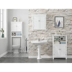 Meuble de rangement de salle de bain sur toilettes avec étagères réglables