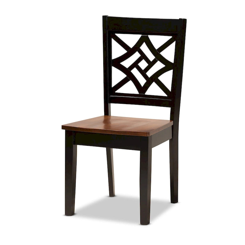 Table de salle à manger moderne transitionnelle avec 4 chaises — Salle à manger complète