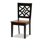 Table de salle à manger moderne transitionnelle avec 4 chaises — Salle à manger complète
