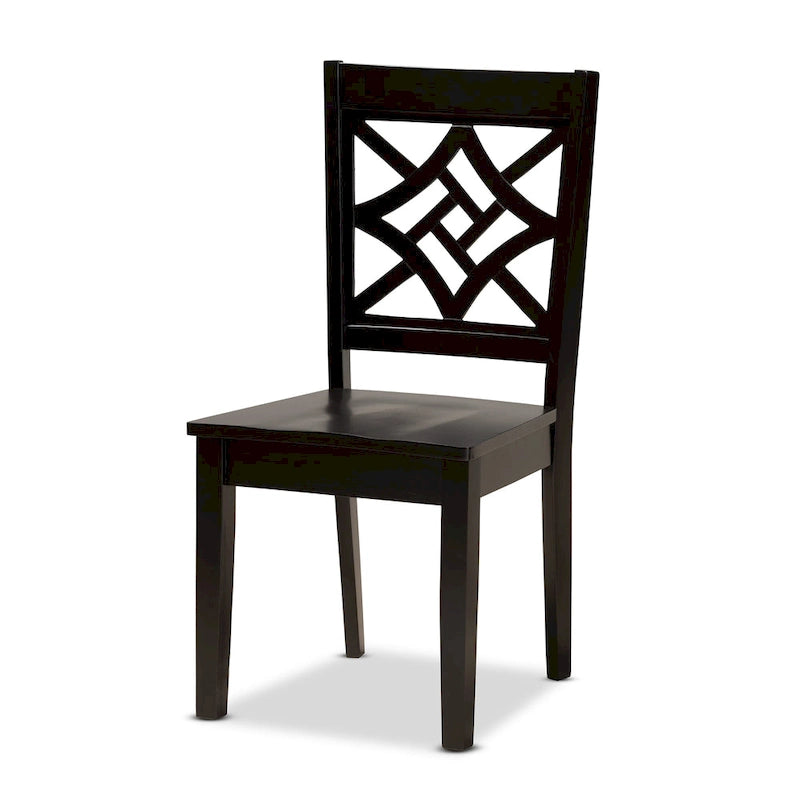Table de salle à manger moderne transitionnelle avec 4 chaises — Salle à manger complète