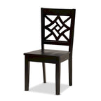 Table de salle à manger moderne transitionnelle avec 4 chaises — Salle à manger complète
