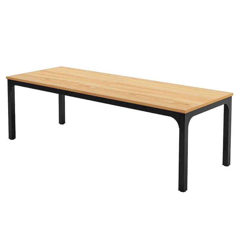 Bureau d'ordinateur extra long de 200 cm pour 2 personnes avec pieds en métal — Bureau et chambre à coucher