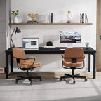 Bureau d'ordinateur extra long de 200 cm pour 2 personnes avec pieds en métal — Bureau et chambre à coucher