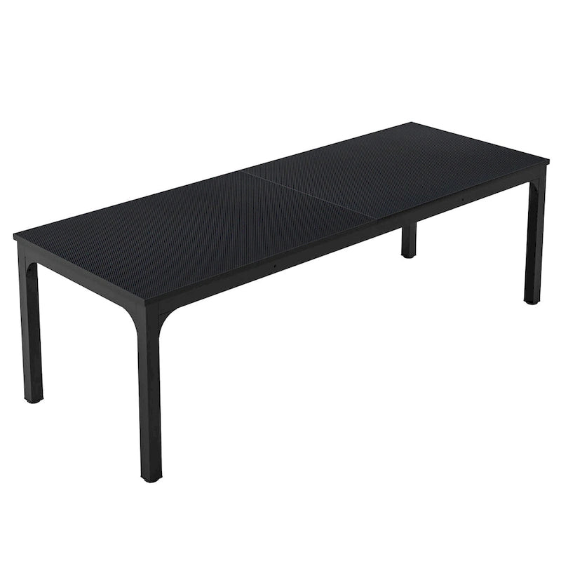 Bureau d'ordinateur extra long de 200 cm pour 2 personnes avec pieds en métal — Bureau et chambre à coucher