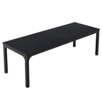 Bureau d'ordinateur extra long de 200 cm pour 2 personnes avec pieds en métal — Bureau et chambre à coucher