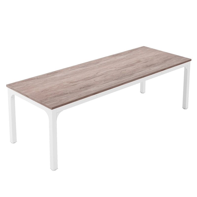 Bureau d'ordinateur extra long de 200 cm pour 2 personnes avec pieds en métal — Bureau et chambre à coucher