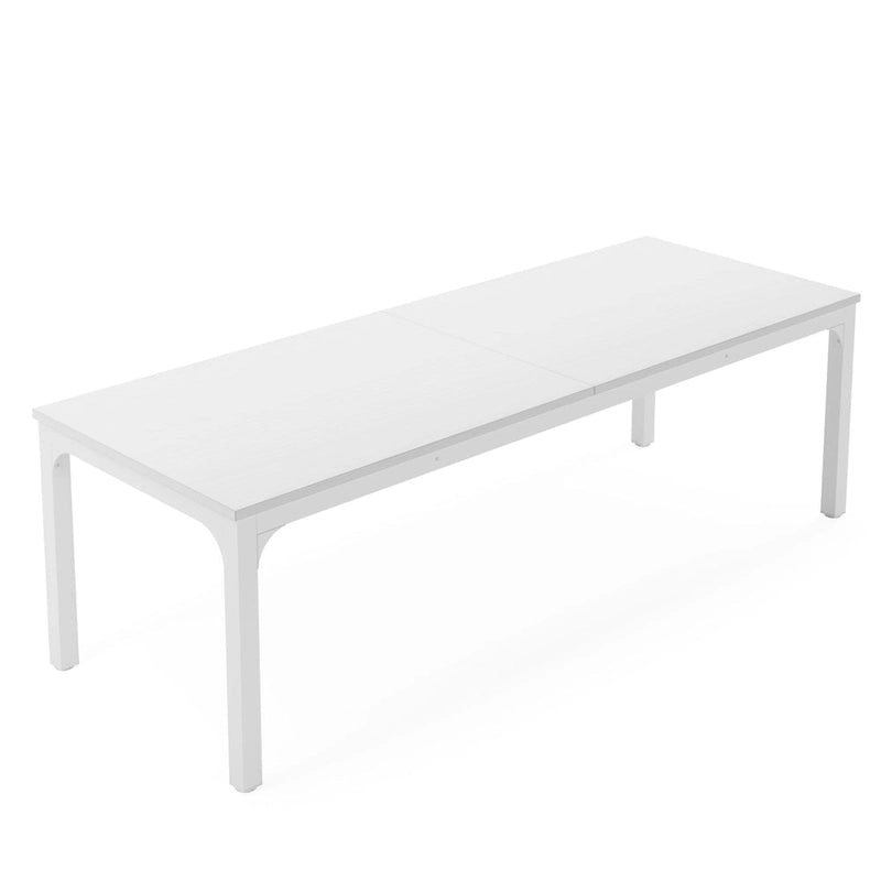 Bureau d'ordinateur extra long de 200 cm pour 2 personnes avec pieds en métal — Bureau et chambre à coucher