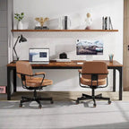 Bureau d'ordinateur extra long de 200 cm pour 2 personnes avec pieds en métal — Bureau et chambre à coucher
