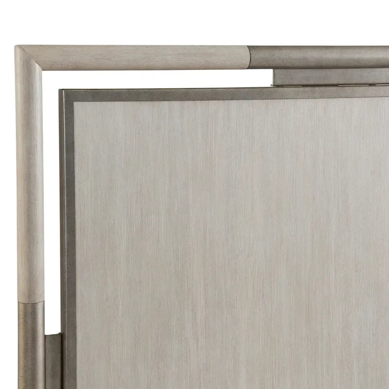 Lit en bois massif Champagne avec tables de chevet — Mobilier de chambre complet