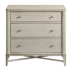 Lit en bois massif Champagne avec tables de chevet — Mobilier de chambre complet