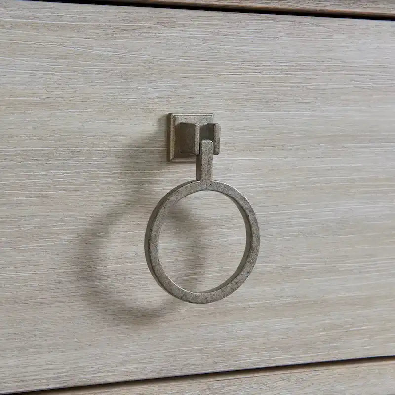 Lit en bois massif Champagne avec tables de chevet — Mobilier de chambre complet